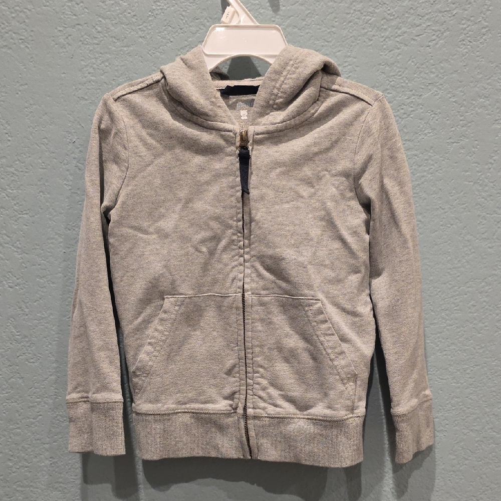 Primary Heather Gray Kids Zip-Up Hoodie